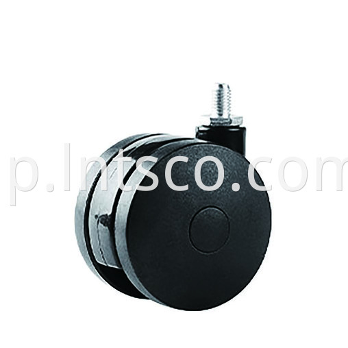 lightweight Threaded Stem Swivel Casters with Nylon Wheels